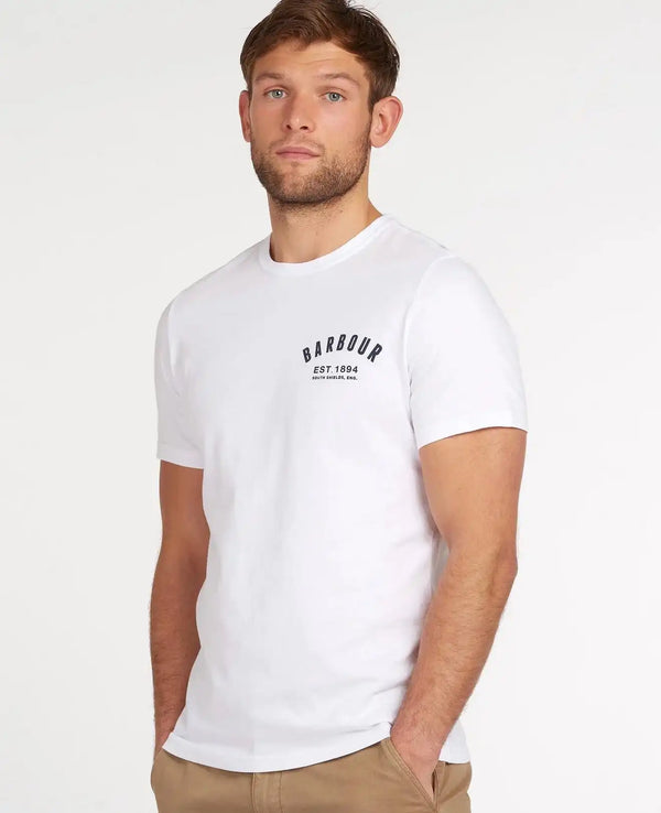 Barbour Men’s Preppy T-Shirt Force White Northern Ireland Belfast