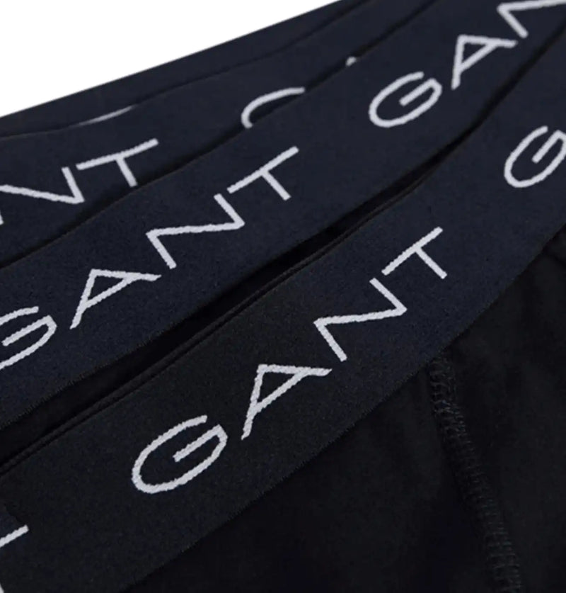 GANT 3 Pack Boxer Briefs Cotton Stretch Black