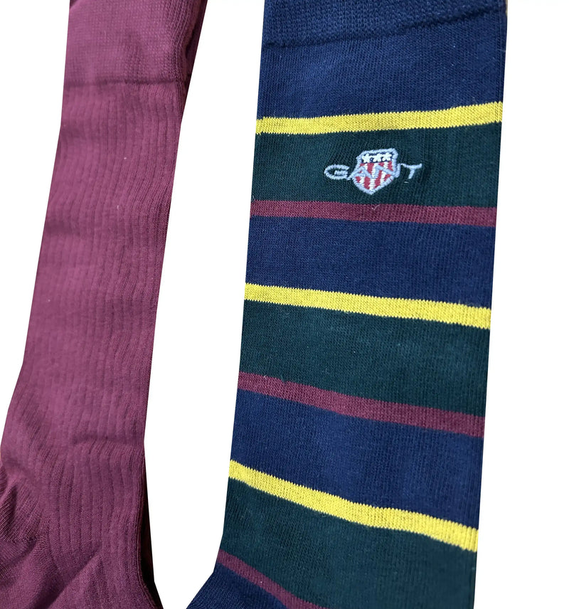 GANT Men’s Socks 2 Pack With Gift Box Tartan Green Northern Ireland