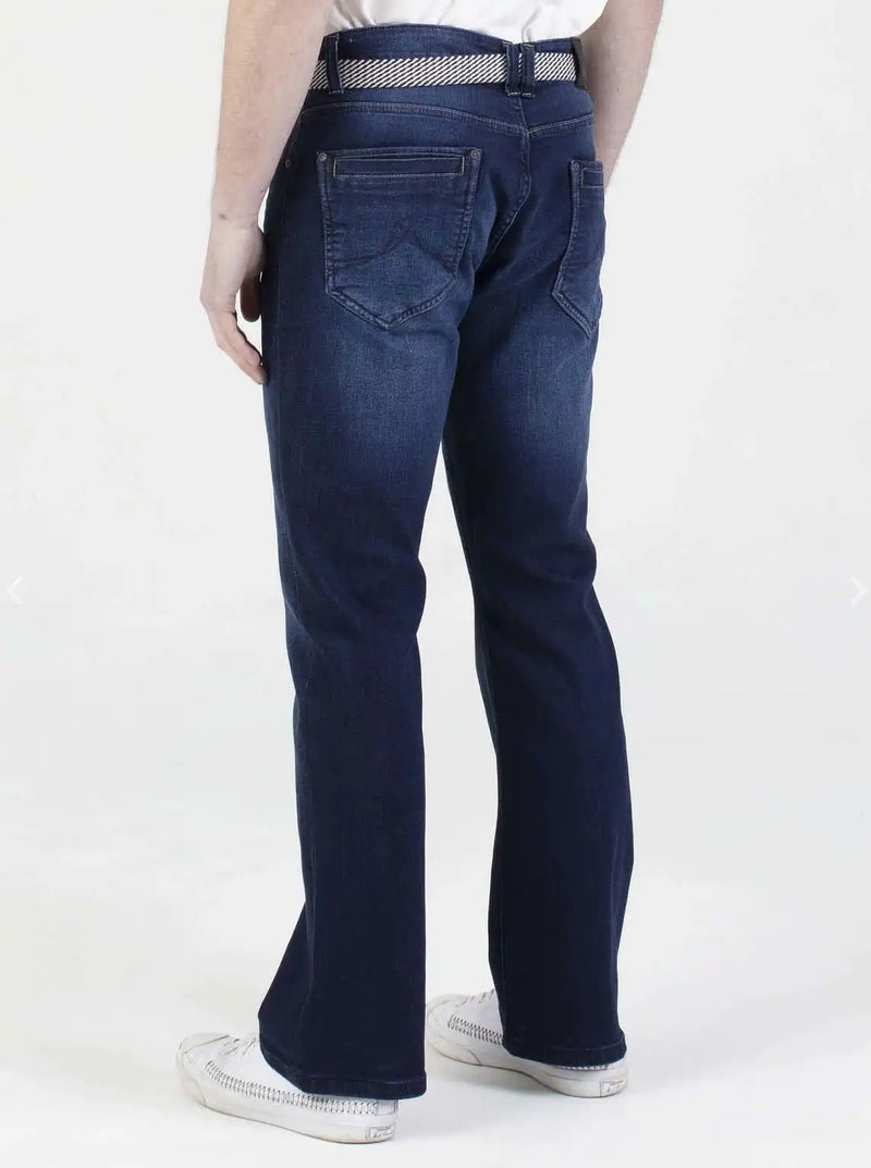 Mish Mash Jeans Gabbro Bootcut Stretch Dark Blue - Pants