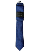 Remus Uomo Mens Tie & Pocket Square Set TP4830-29 Dark Blue