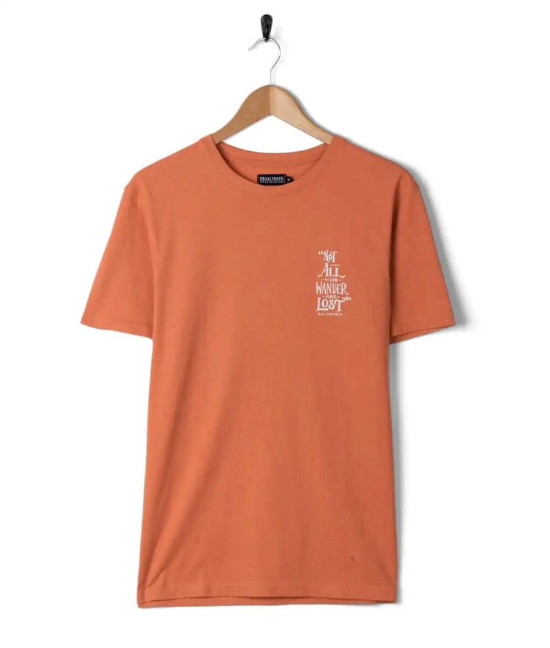 Saltrock Men’s Lost Ships T - Shirt Orange Northern Ireland Belfast
