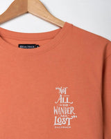 Saltrock Men’s Lost Ships T - Shirt Orange Northern Ireland Belfast