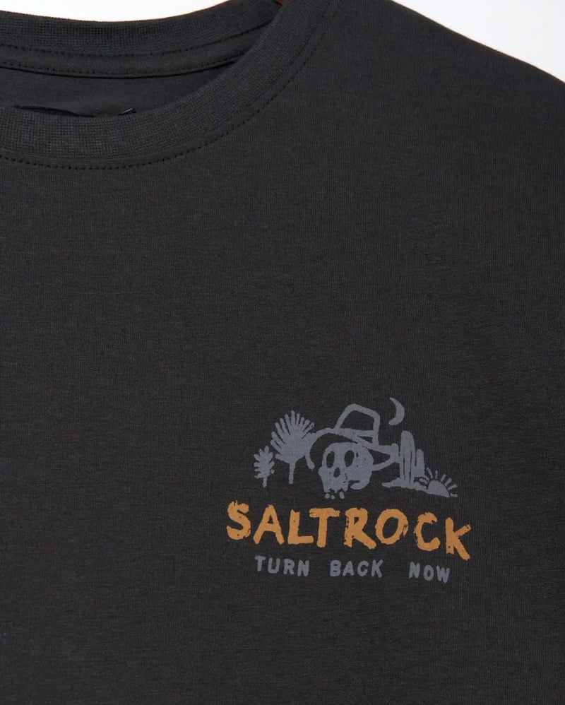 Saltrock Mens Last Stop Motel T - Shirt Dark Grey Northern Ireland