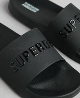 Superdry Men’s Core Logo Pool Slides Black Ballynahinch Northern