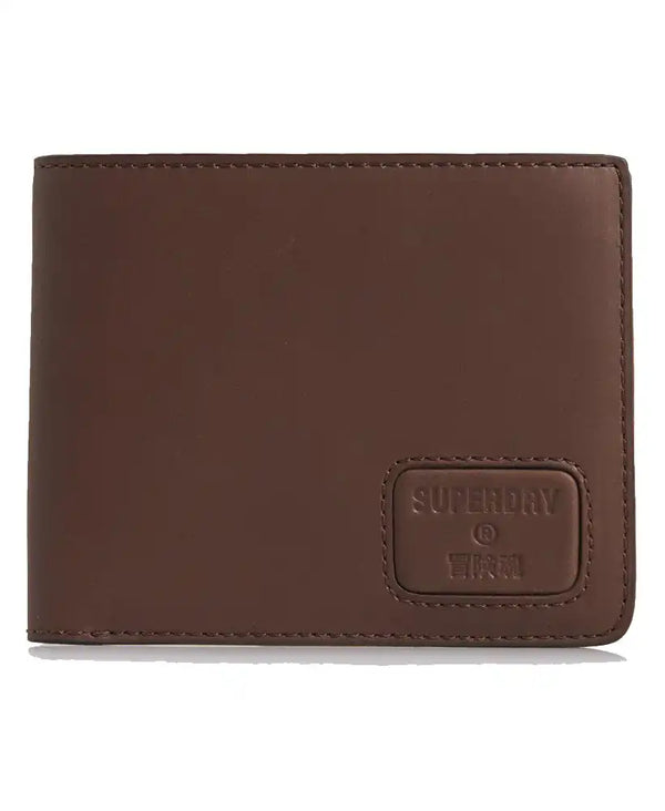 Superdry NYC Bifold Leather Wallet Dark Brown Ballynahinch Northern