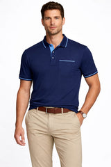 DG’s Drifter SS Polo Shirt Navy Northern Ireland Belfast