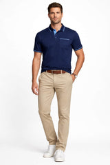 DG’s Drifter SS Polo Shirt Navy Northern Ireland Belfast