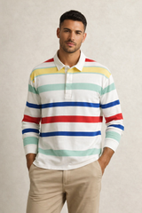 GANT Mens Striped Multi Colour Rugger Eggshell