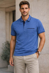 DG’s Drifter SS Polo Shirt Blue Northern Ireland Belfast