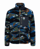 Superdry Mens Terrain Fleece Zip Through Jacket Navy Camo