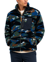 Superdry Mens Terrain Fleece Zip Through Jacket Navy Camo