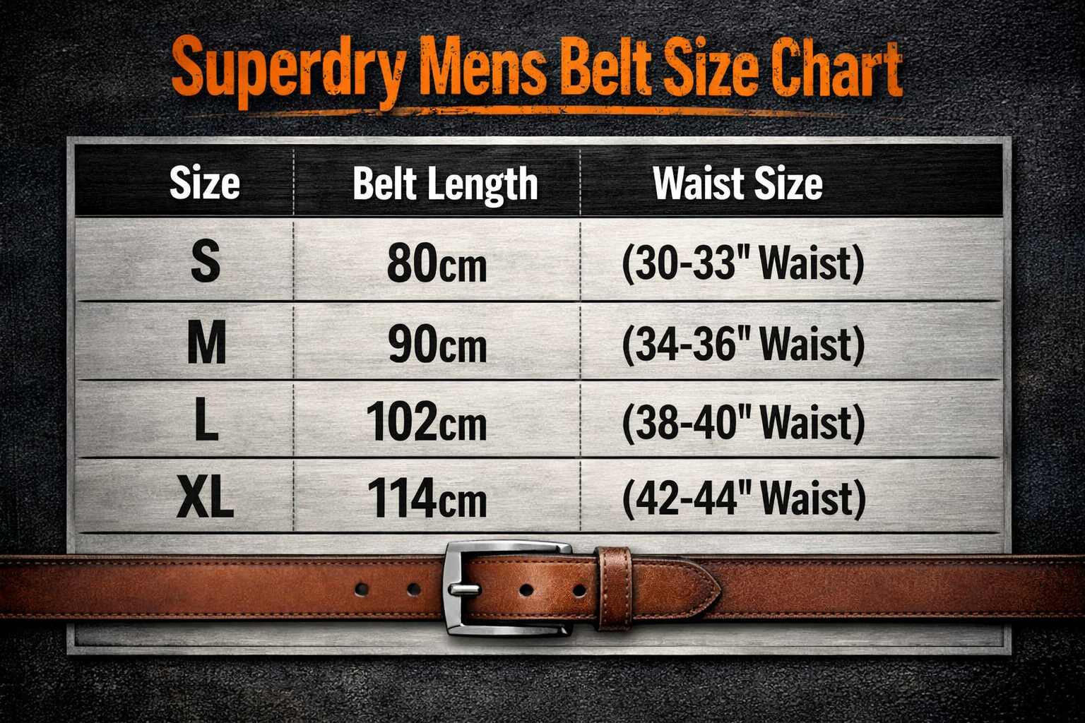 Superdry size chart