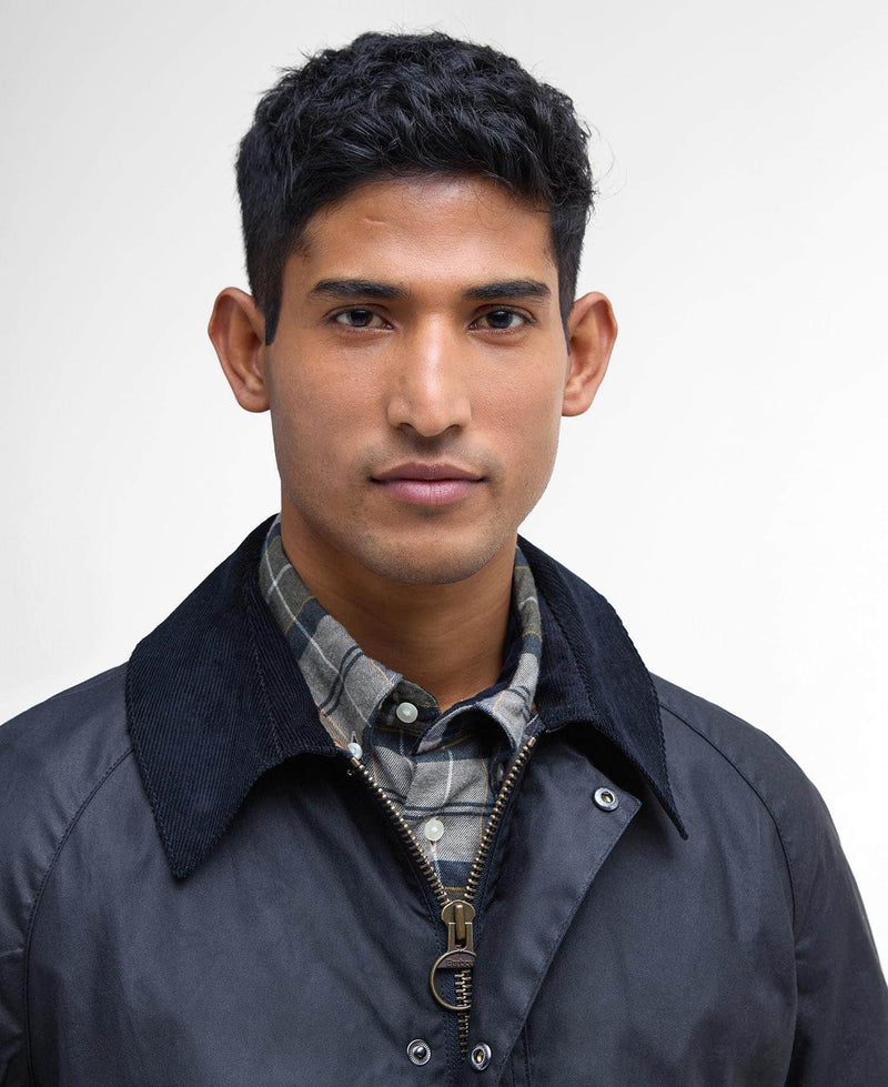 Barbour Ashby Wax Jacket Navy Northern Ireland Belfast