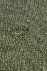 Barbour Mens Tisbury Crew Neck Wool Sweater Forest Green