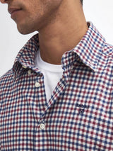 Barbour Finkle Tailored Gingham Shirt Merlot Northern Ireland Belfast