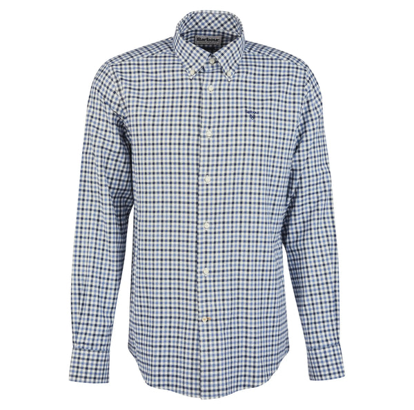 Barbour Finkle Tailored Gingham Shirt Navy Northern Ireland Belfast