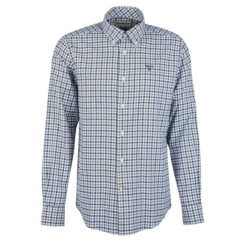 Barbour Finkle Tailored Gingham Shirt Navy Northern Ireland Belfast
