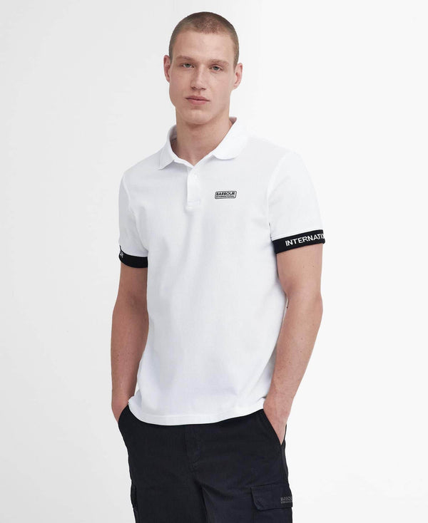 Barbour International Heim Polo Shirt White Northern Ireland Belfast
