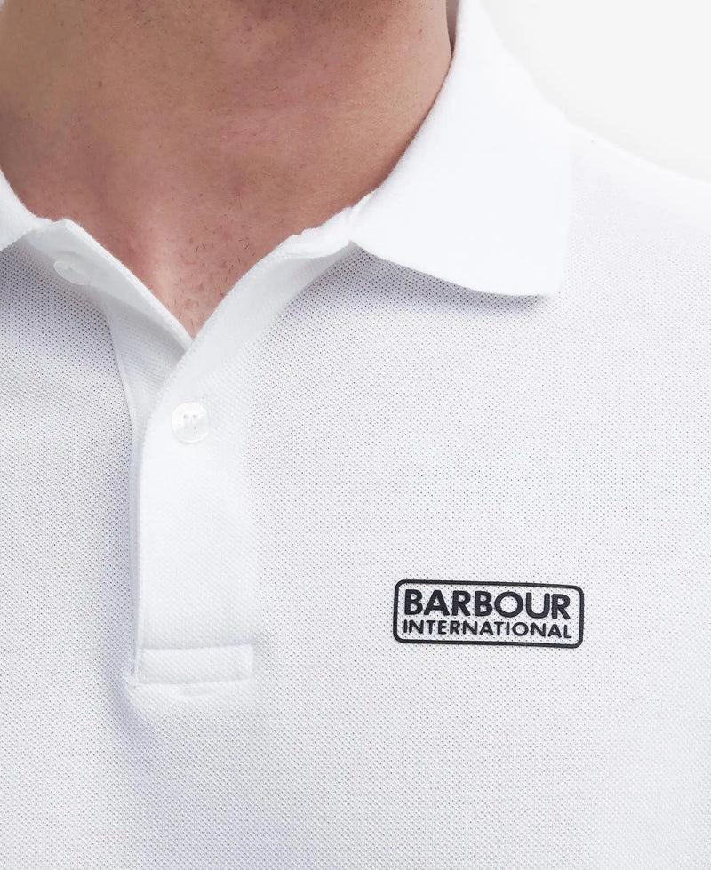 Barbour International Heim Polo Shirt White Northern Ireland Belfast