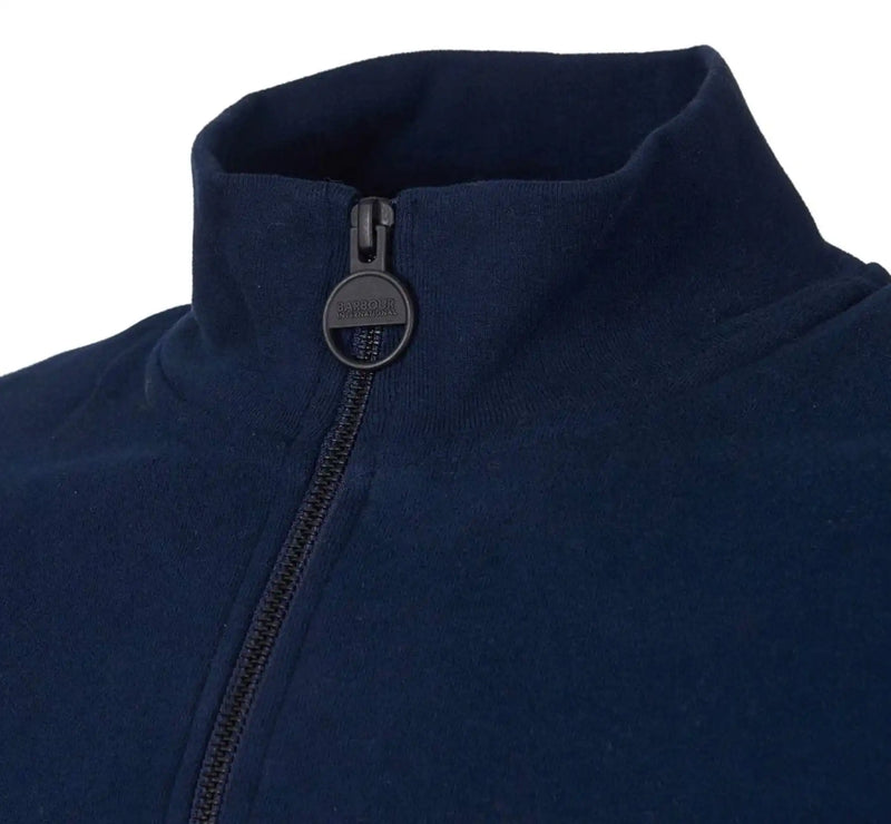 Barbour International Mens Essential Half Zip Sweatshirt Navy