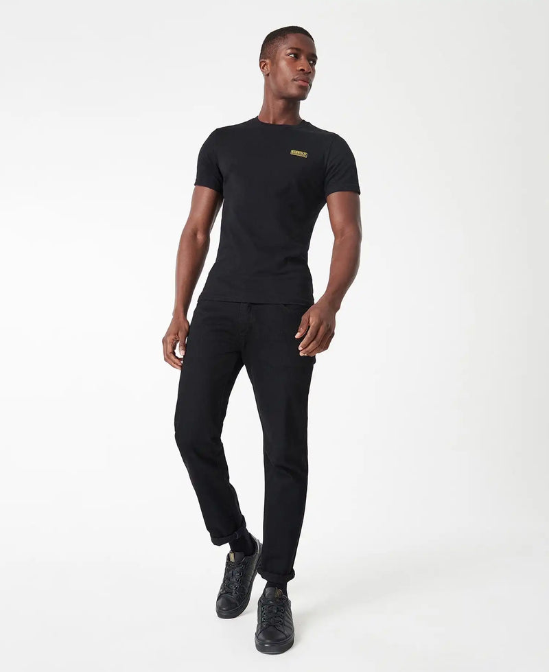 Barbour International Men’s Small Logo T-Shirt Black/Yellow