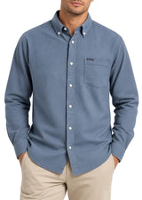 Barbour Marsden Men’s Long Sleeve Shirt Tarn Blue Northern Ireland
