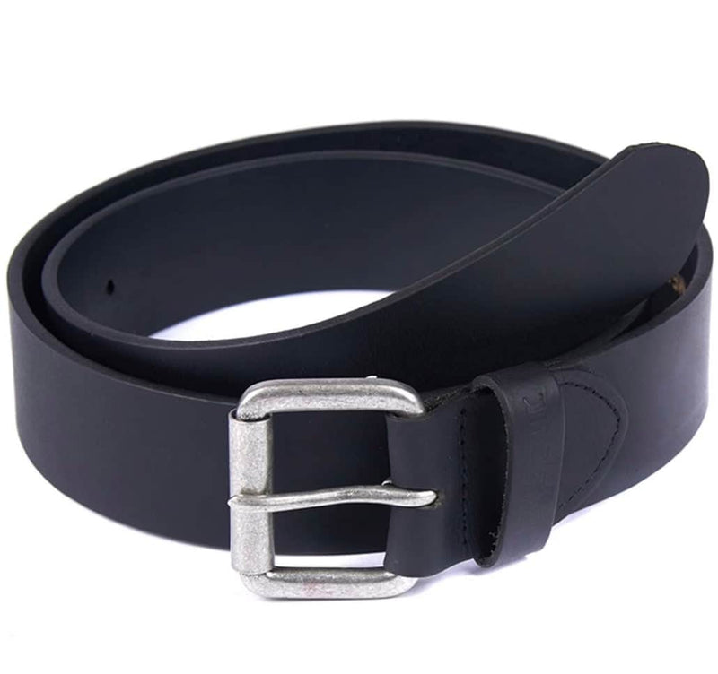 Barbour Mens Allanton Leather Belt Black Northern Ireland Belfast
