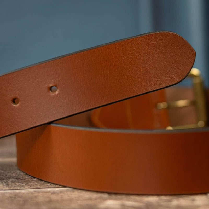 Barbour Mens Allanton Leather Belt Natural Tan Northern Ireland