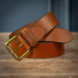Barbour Mens Allanton Leather Belt Natural Tan Northern Ireland