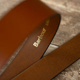 Barbour Mens Allanton Leather Belt Natural Tan Northern Ireland