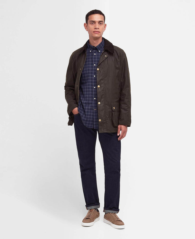 Barbour Mens Ashby Wax Jacket Olive Northern Ireland Belfast
