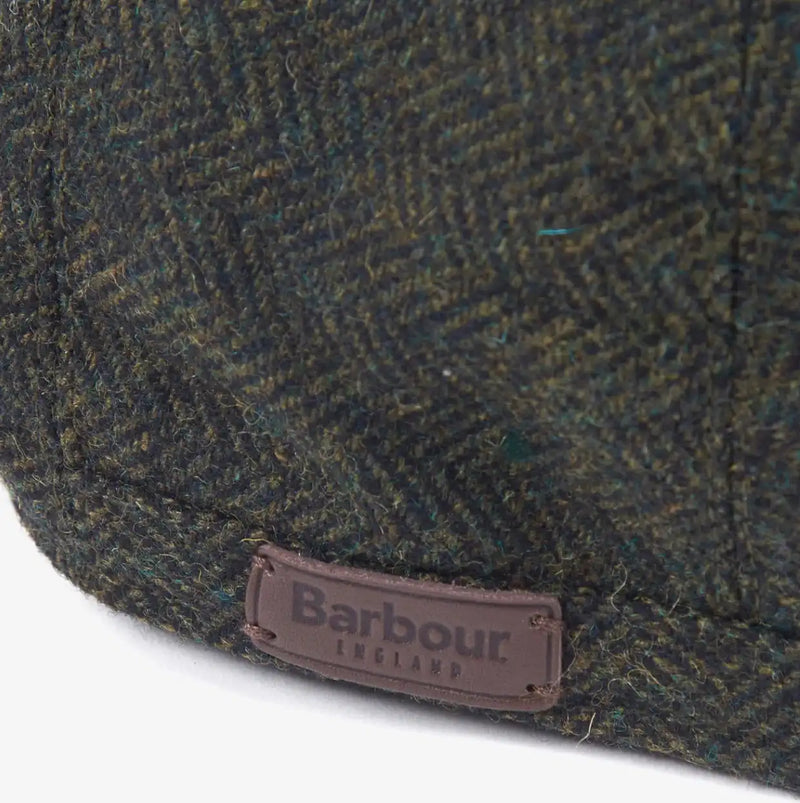 Barbour Mens Barlow Flat Cap Olive Green Northern Ireland Belfast