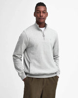Barbour Mens Beckhill Half Zip Sweatshirt Grey Marl Northern Ireland