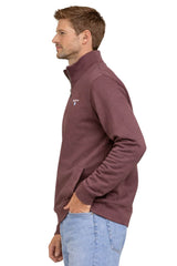 Barbour Mens Beckhill Half Zip Sweatshirt Peppercorn Northern Ireland