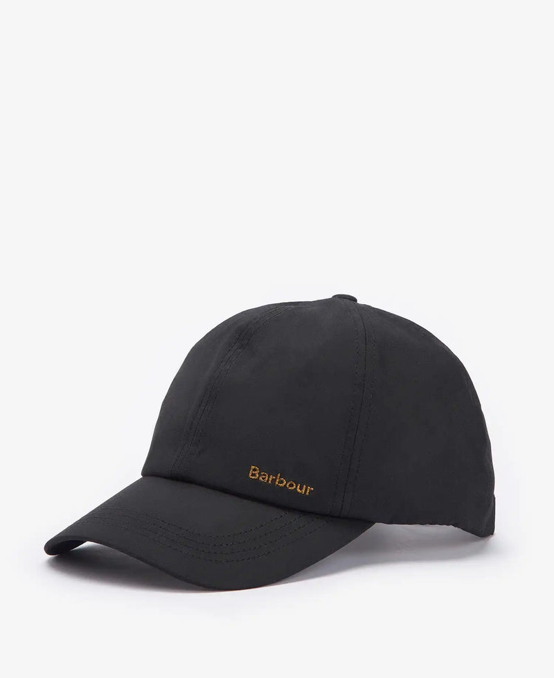 Barbour Mens Belsay Wax Sports Baseball Cap Black Northern Ireland