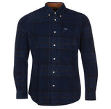 Barbour Mens Blair Tailored Tartan Cord Shirt Midnight Northern