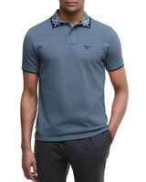 Barbour Mens Brodie Tailored Polo Shirt Blue Stone Northern Ireland