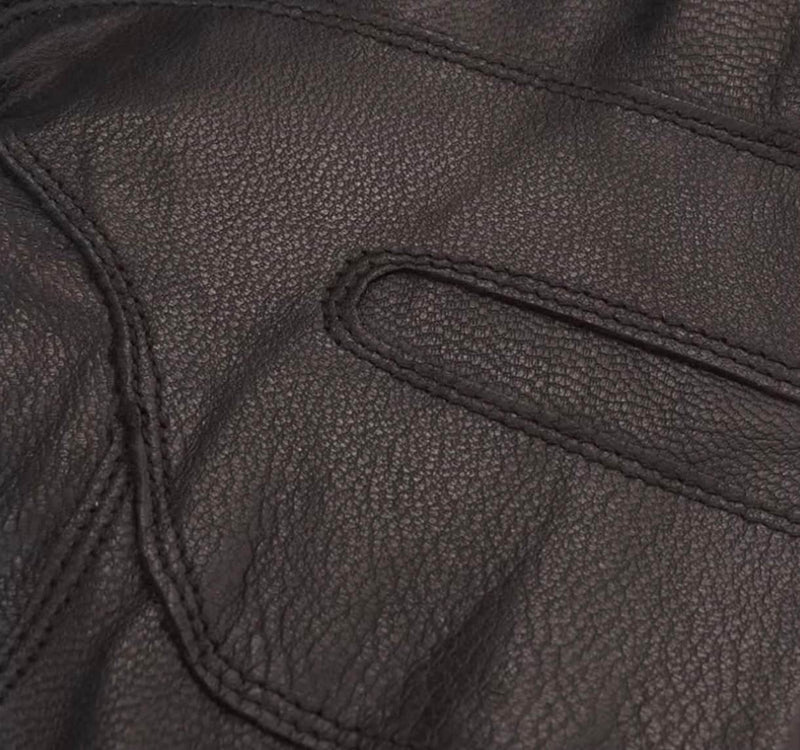 Barbour Mens Burnished Leather Thinsulate Gloves Dark Brown Northern