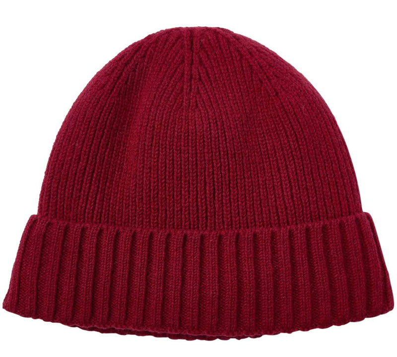 Barbour Mens Carlton Beanie Hat Cranberry Northern Ireland Belfast