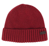 Barbour Mens Carlton Beanie Hat Cranberry Northern Ireland Belfast
