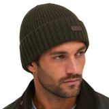 Barbour Mens Carlton Beanie Hat Dark Green Northern Ireland Belfast