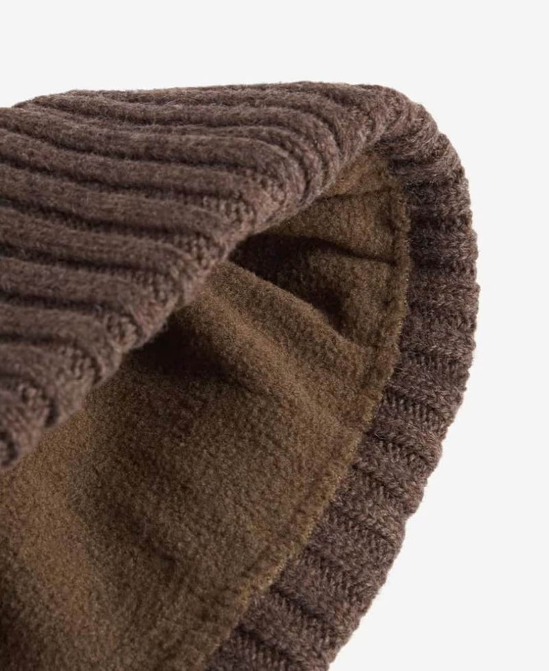 Barbour Mens Carlton Beanie Hat Light Mid Brown Northern Ireland