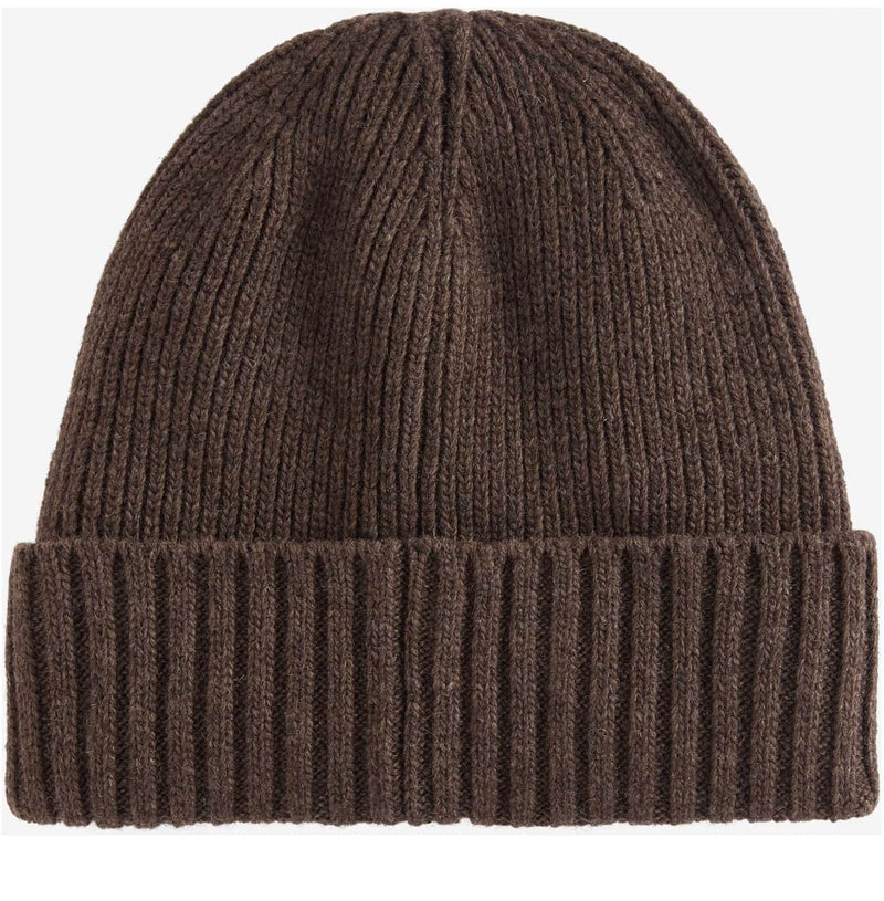 Barbour Mens Carlton Beanie Hat Light Mid Brown Northern Ireland