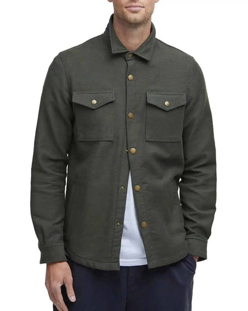 Barbour Mens Carrbridge Tailored Twill Overshirt Olive Northern