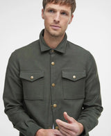 Barbour Mens Carrbridge Tailored Twill Overshirt Olive Northern