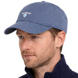 Barbour Mens Cascade Baseball Cap Washed Blue Northern Ireland Belfast