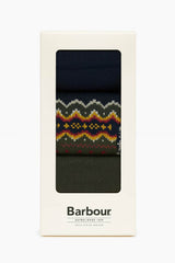 Barbour Mens Case Socks Gift Box 3 Pack Classic Tartan 7-11 UK