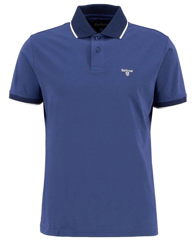 Barbour Mens Cornsay Polo Shirt Oceana Blue Northern Ireland Belfast