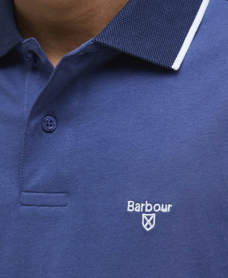 Barbour Mens Cornsay Polo Shirt Oceana Blue Northern Ireland Belfast